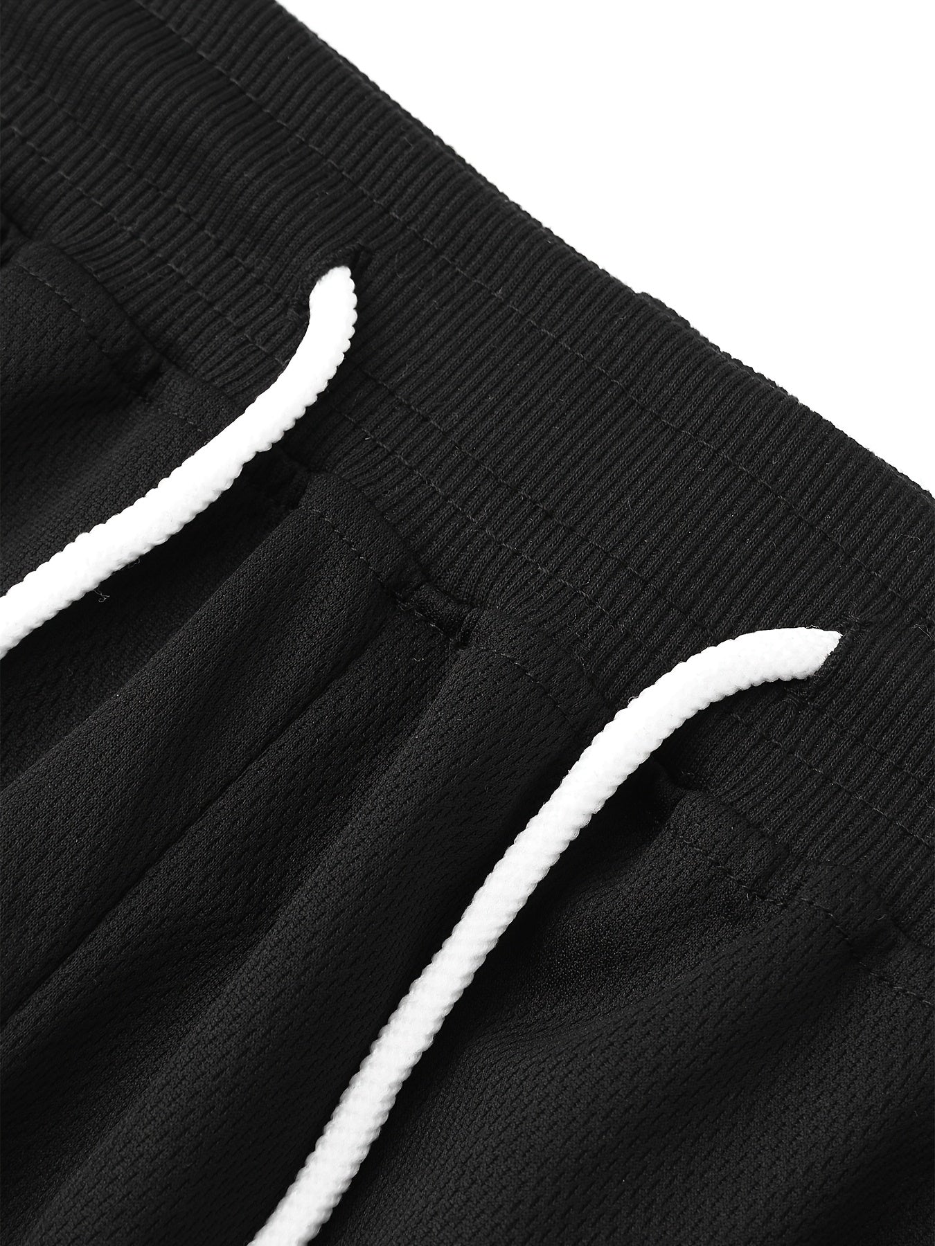 4 pairs - Men's Casual Athletic Shorts with Zipper Pockets - Breathable Polyester, Elastic Waistband with Drawstring, Multi-Color (Black/White/Green/Red) Striped Side Panels for Basketball, Sports &amp; Casual Wear - Machine Washable