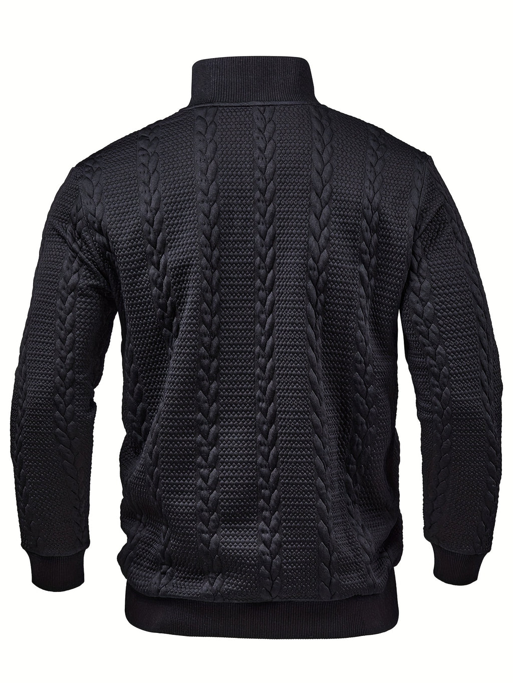 Men's Henley Shirt - Soft Stretch Long Sleeve Button-Up Shirt with Elastic hem, Formal & Casual Button-Up Blouse for Office, Outdoor, Vacation - Spring/Fall Layering Essential in Dark Colors (Navy, Black, Brown) - Easy-Care E