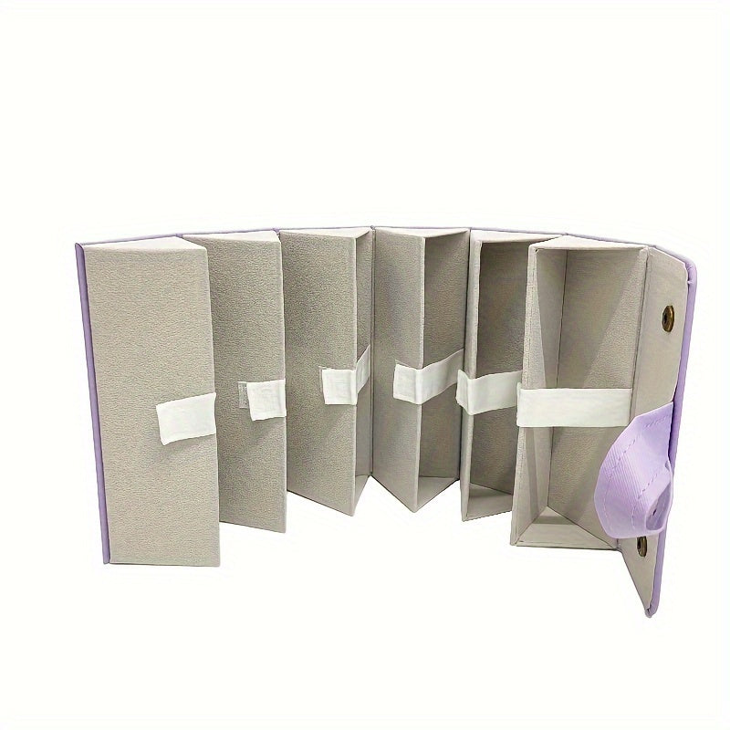 6-compartment Small Optical Glasses Storage Box, Small And Medium Sized Fashion Glasses Storage With Elastic Rope