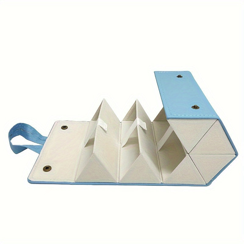 6-compartment Small Optical Glasses Storage Box, Small And Medium Sized Fashion Glasses Storage With Elastic Rope