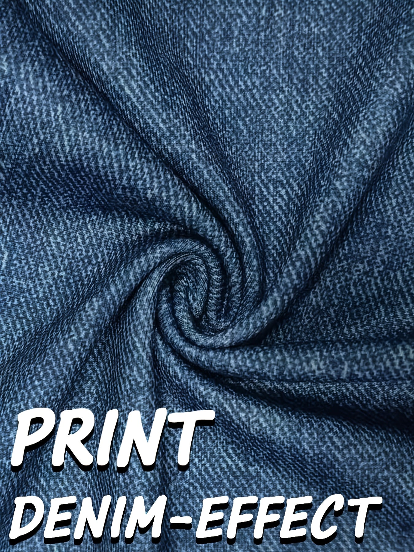 Women's High-Waisted Stretch Imitation Denim Bell-Bottom Jeans