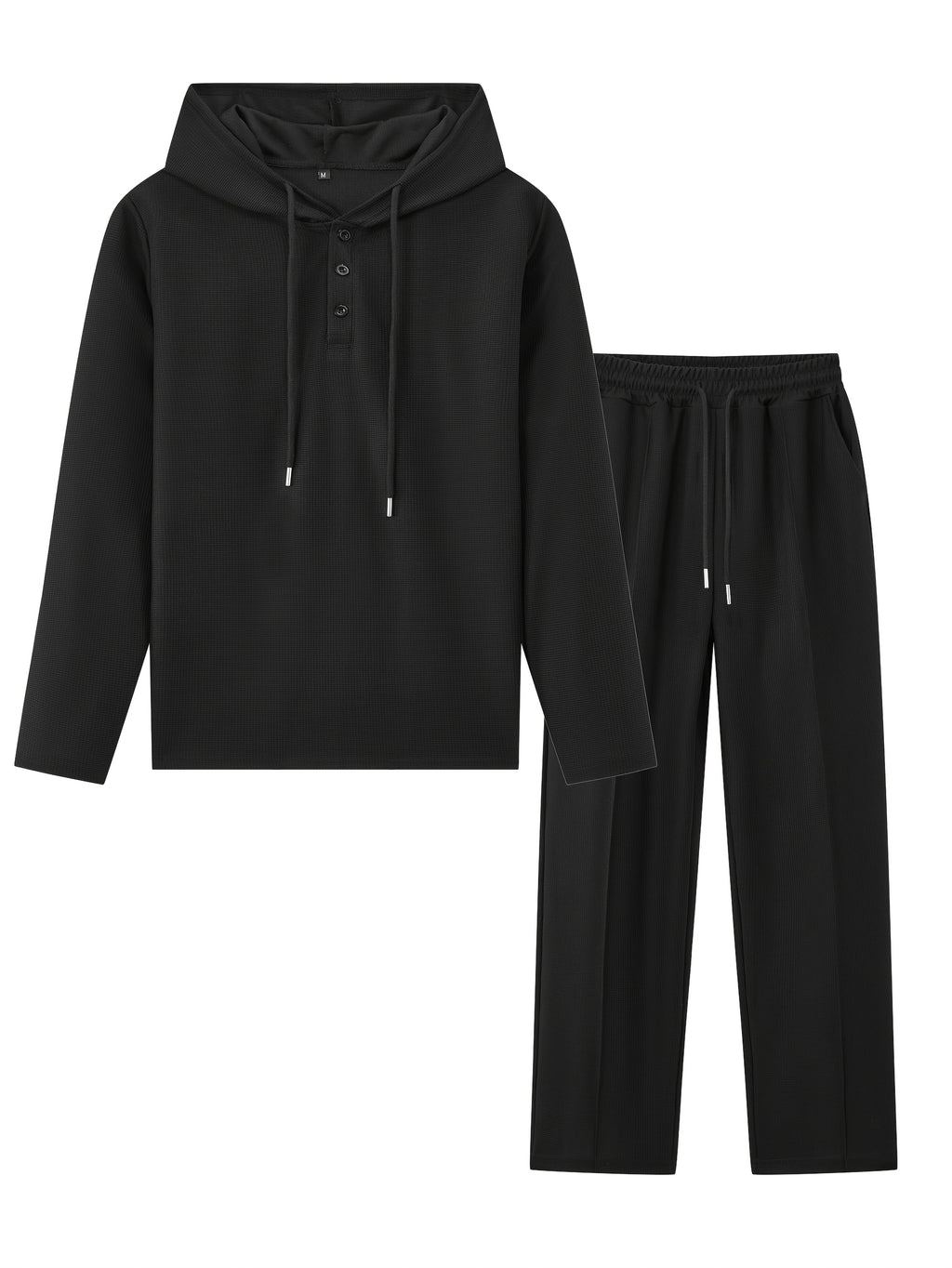 4 pcs - Long-Sleeved Casual Pants Set-- Long-Sleeved Casual Hooded Sweatshirt and Drawstring Pants - Regular Fit - Long-Sleeved Casual Set