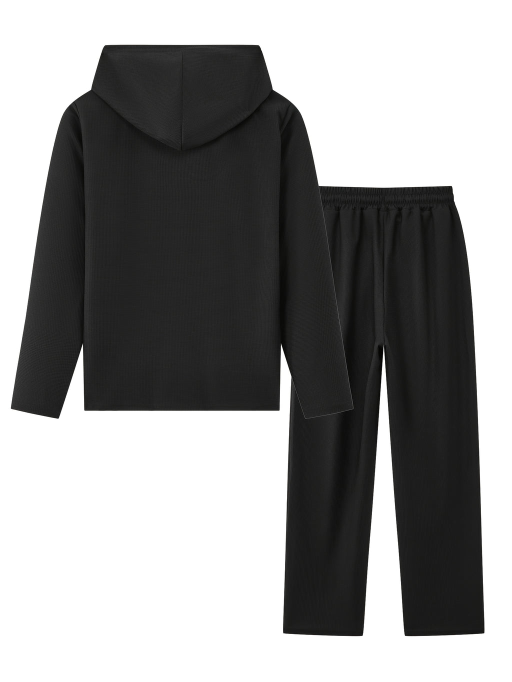 4 pcs - Long-Sleeved Casual Pants Set-- Long-Sleeved Casual Hooded Sweatshirt and Drawstring Pants - Regular Fit - Long-Sleeved Casual Set