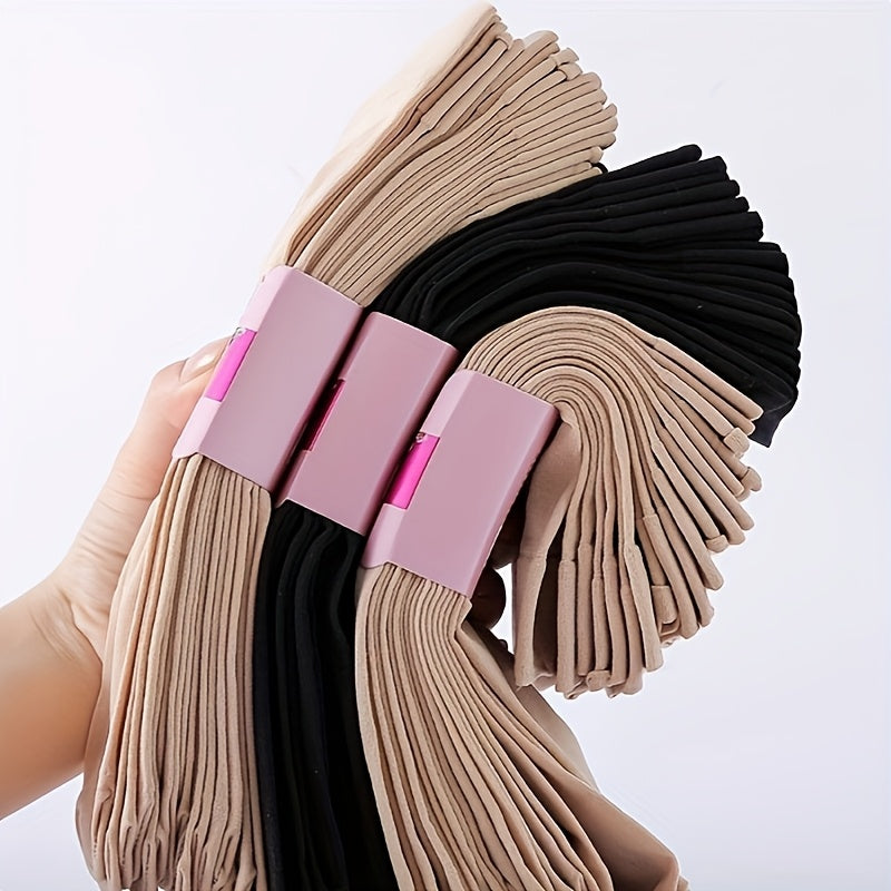 4/6/8 Pairs - Women's Thickened Warm Socks - Soft, Breathable, All-Season Mid-Calf Socks in Solid Color - Comfortable Elastic Design for Casual and Formal Wear - Elegant Skin-Friendly Material