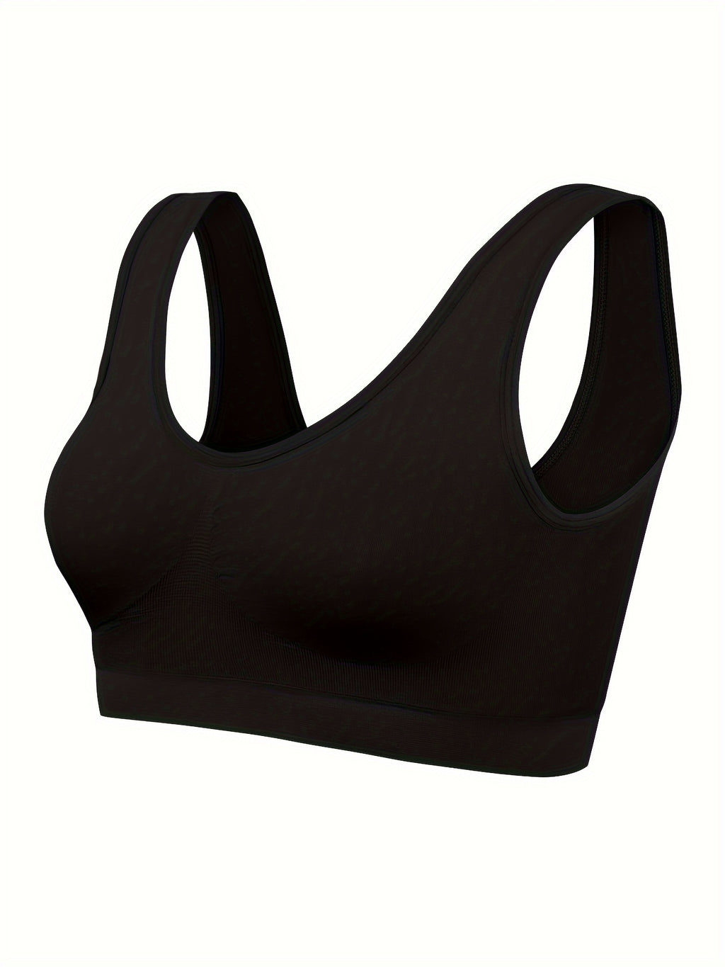 7 pcs - Solid Seamless Sporty Bra - Comfy & Breathable Bra - Women's Lingerie & Underwear