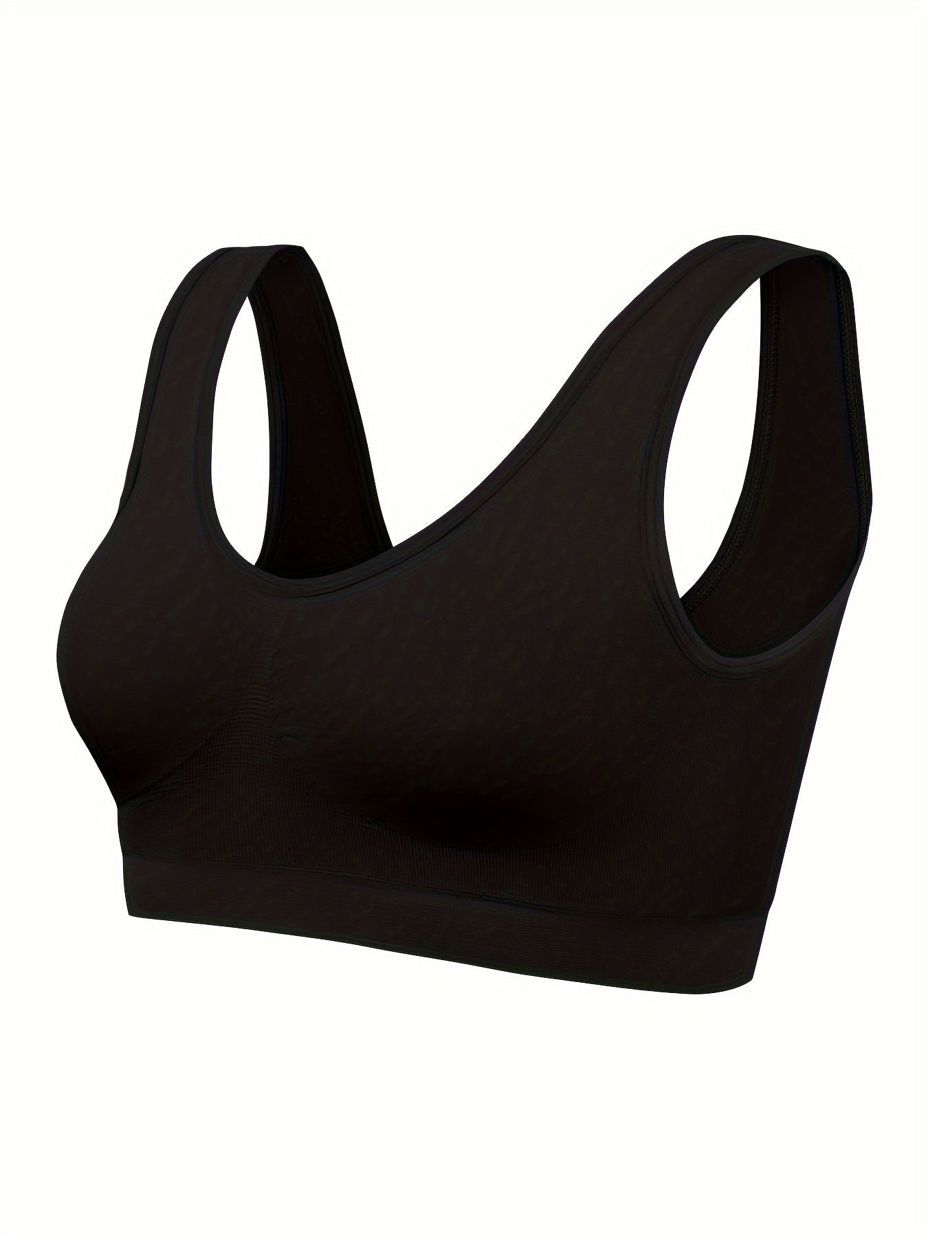 7 pcs - Solid Seamless Sporty Bra - Comfy & Breathable Bra - Women's Lingerie & Underwear