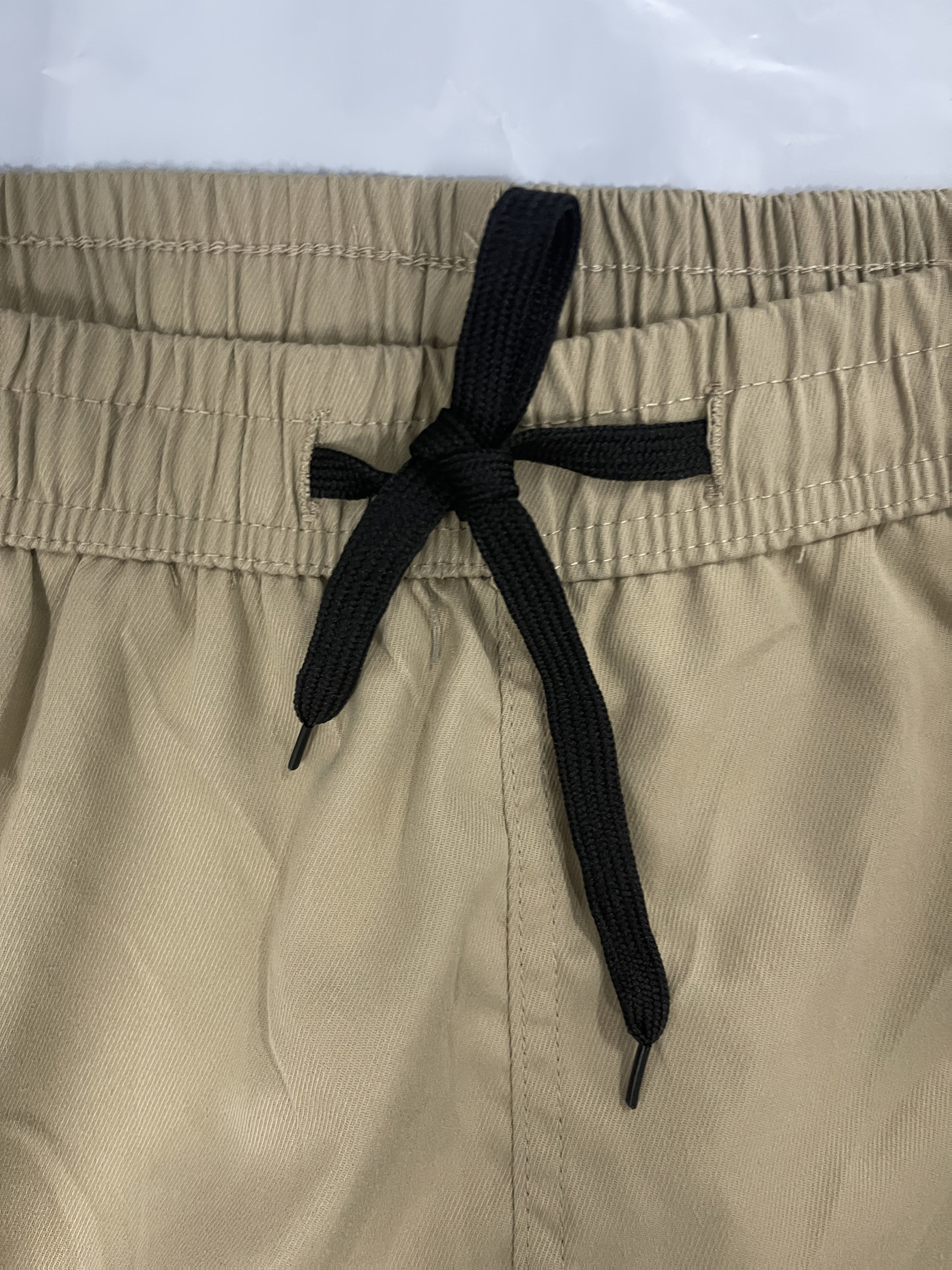 4 pairs - Men's Loose Drawstring Waist Work Pants - Multi-Pocket Stretch High Waisted Trendy Street Style Breathable Casual Trousers