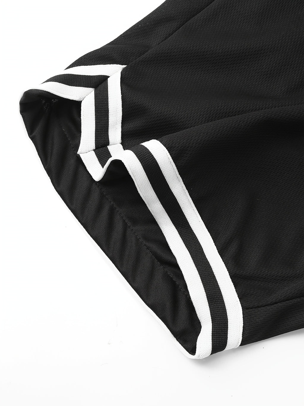 4 pairs - Men's Casual Athletic Shorts with Zipper Pockets - Breathable Polyester, Elastic Waistband with Drawstring, Multi-Color (Black/White/Green/Red) Striped Side Panels for Basketball, Sports &amp; Casual Wear - Machine Washable