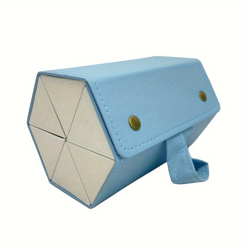 6-compartment Small Optical Glasses Storage Box, Small And Medium Sized Fashion Glasses Storage With Elastic Rope