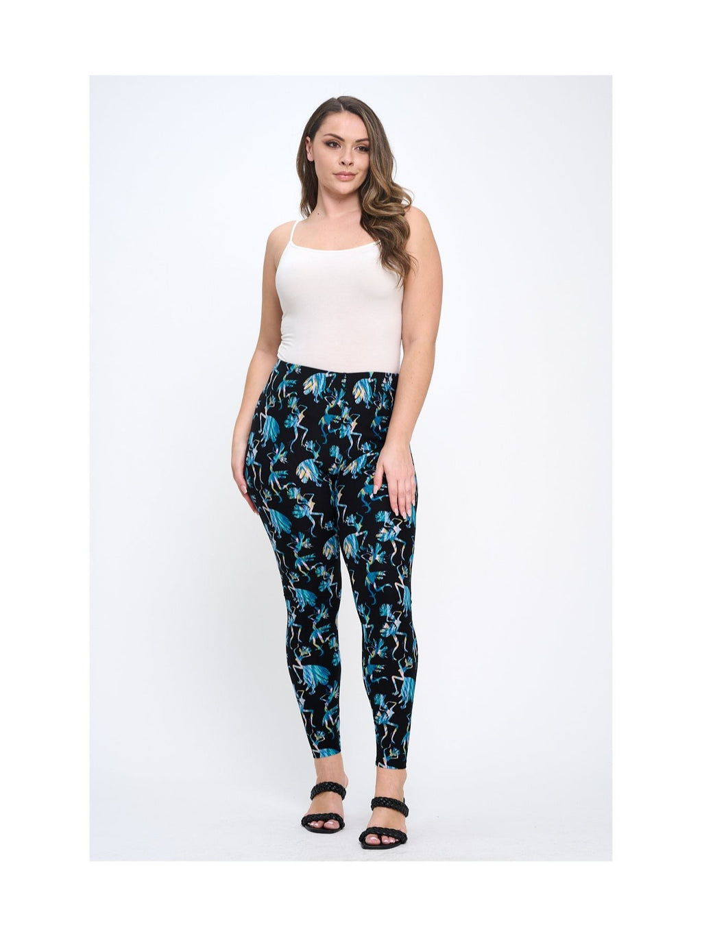 10 pairs &amp; 20 pairs - Plus Size Women's Multi-Pack of Randomly Assorted Fashion Lounge Leggings - Comfortable Soft Pull-On Breathable Leggings - 1X - 2X - 3X - 4X - 5X