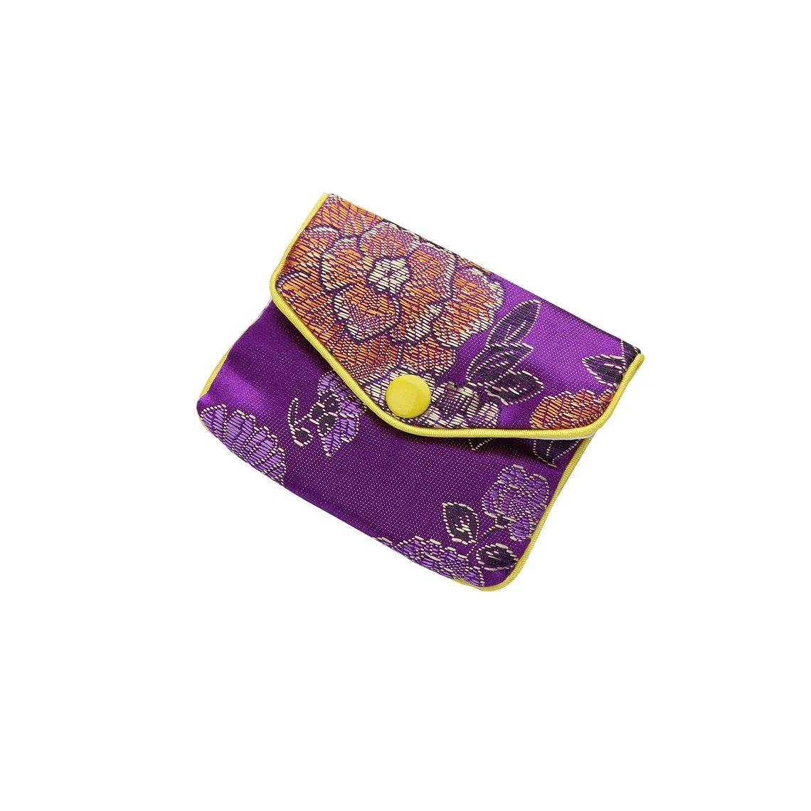 Silk Purse Pouch - Small Jewelry Gift Bag/Jewelry Case with Zipper (5 ct)