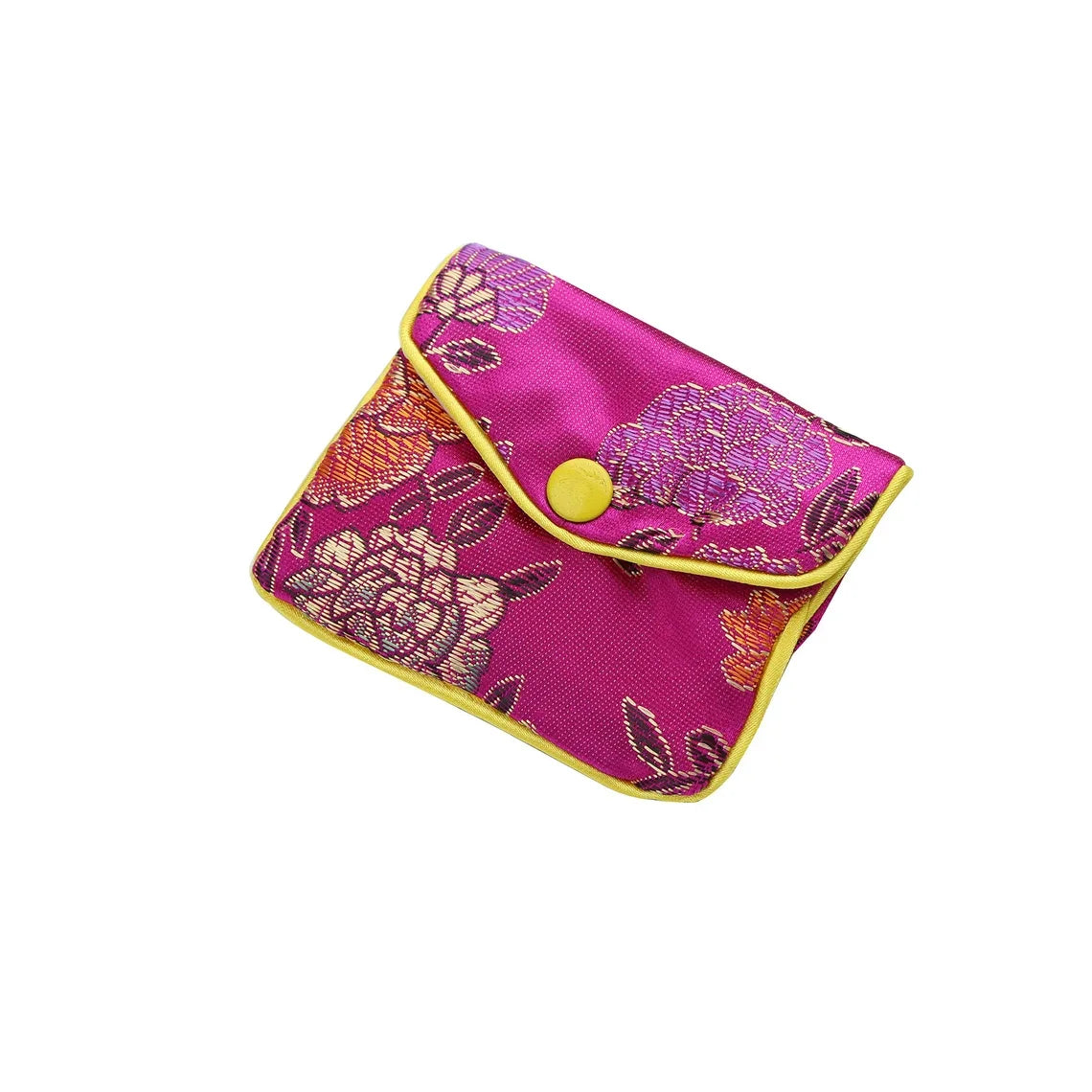 Silk Purse Pouch - Small Jewelry Gift Bag/Jewelry Case with Zipper (5 ct)