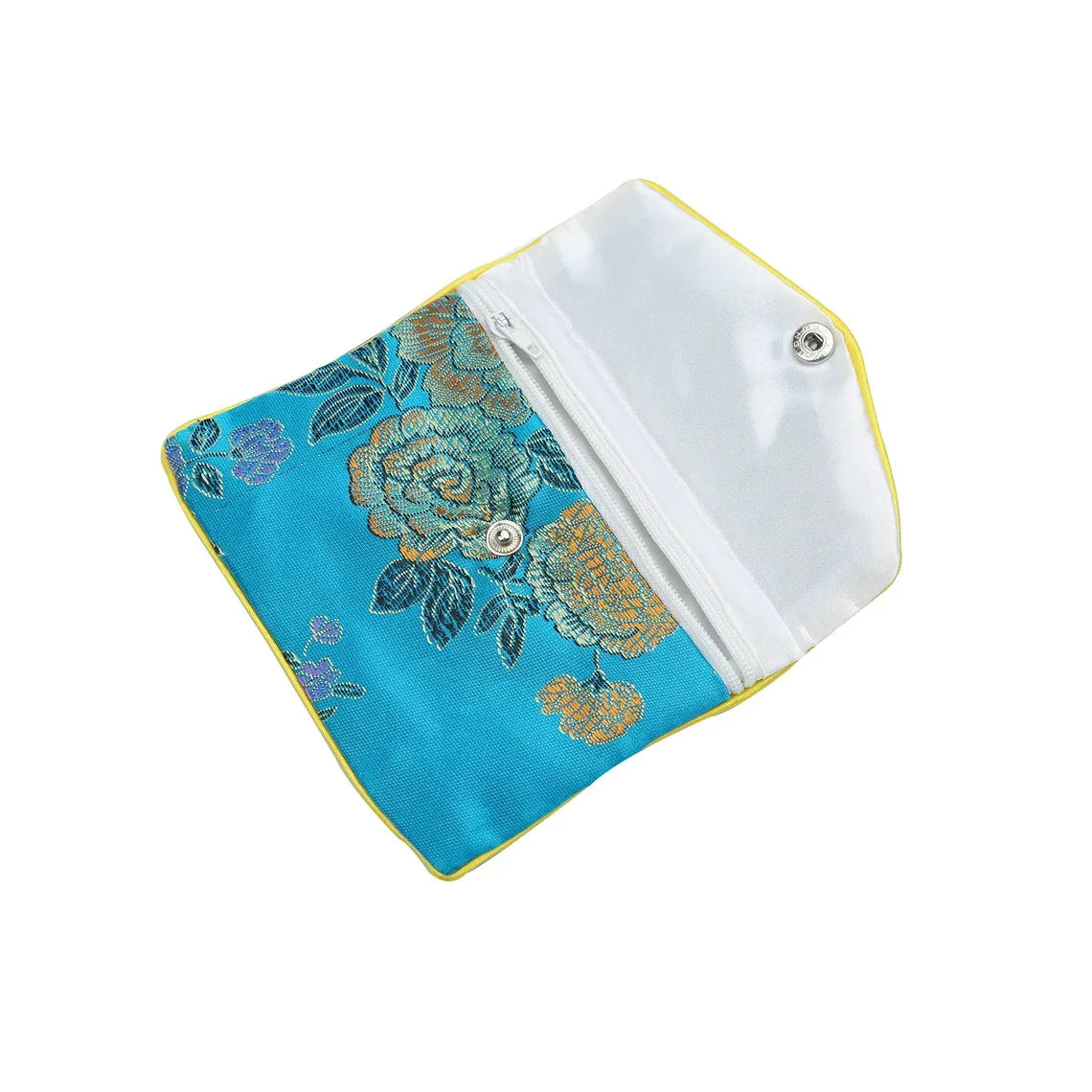 Silk Purse Pouch - Small Jewelry Gift Bag/Jewelry Case with Zipper (5 ct)