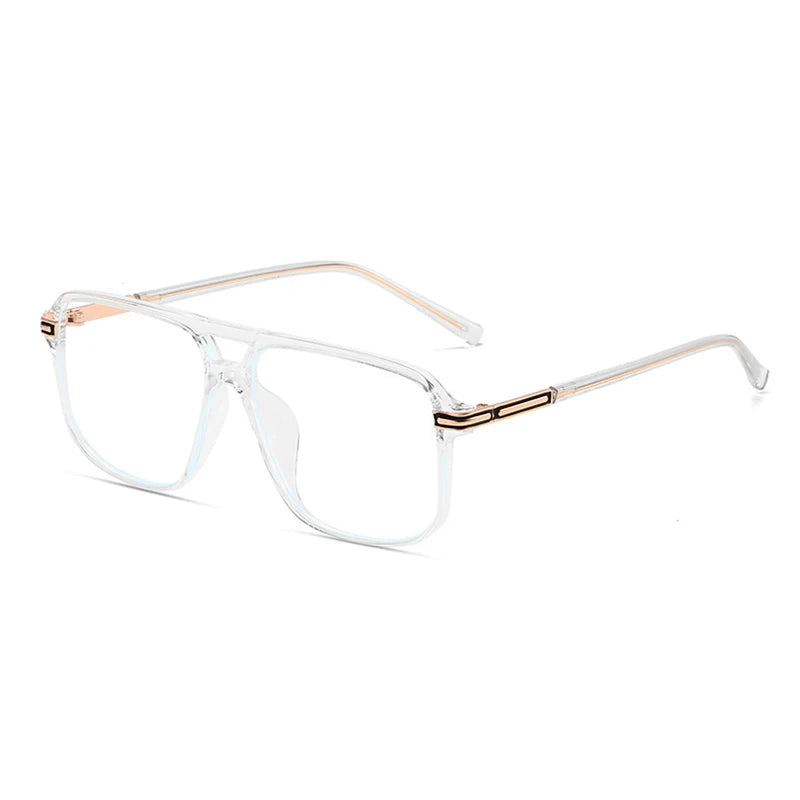 Blue Light Blocking Glasses - Frame for Men and Women - Optical Glasses Full Rim Aviator - Stylish Spectacles Pilot Frame