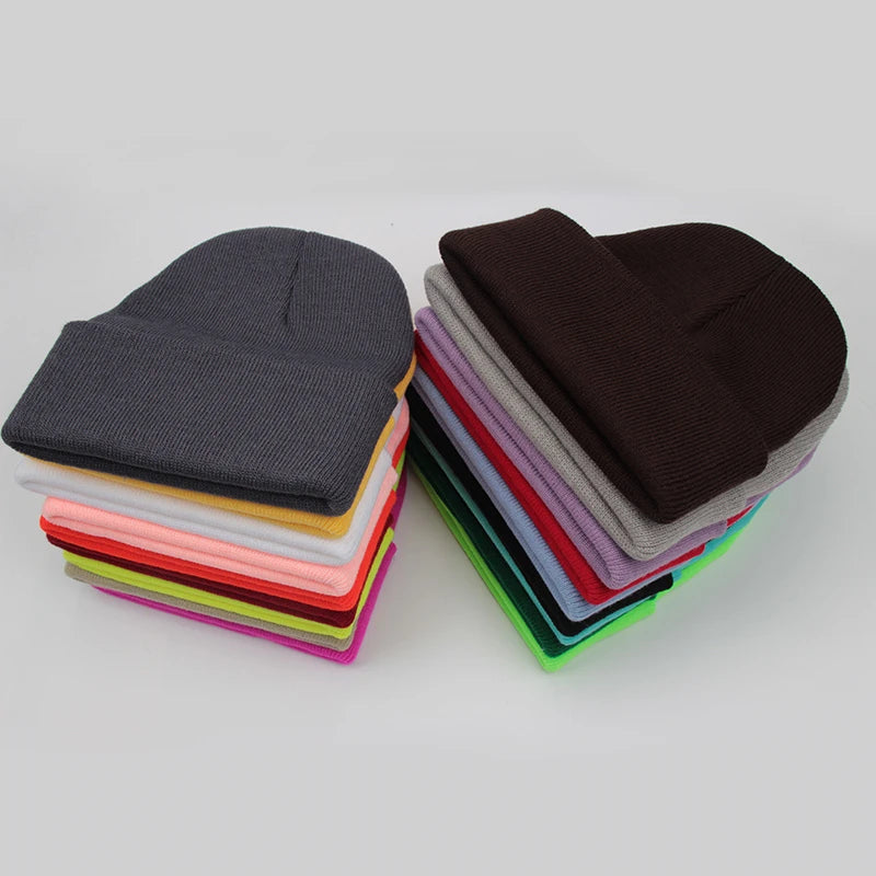 Solid Unisex Beanie - 21 Colors