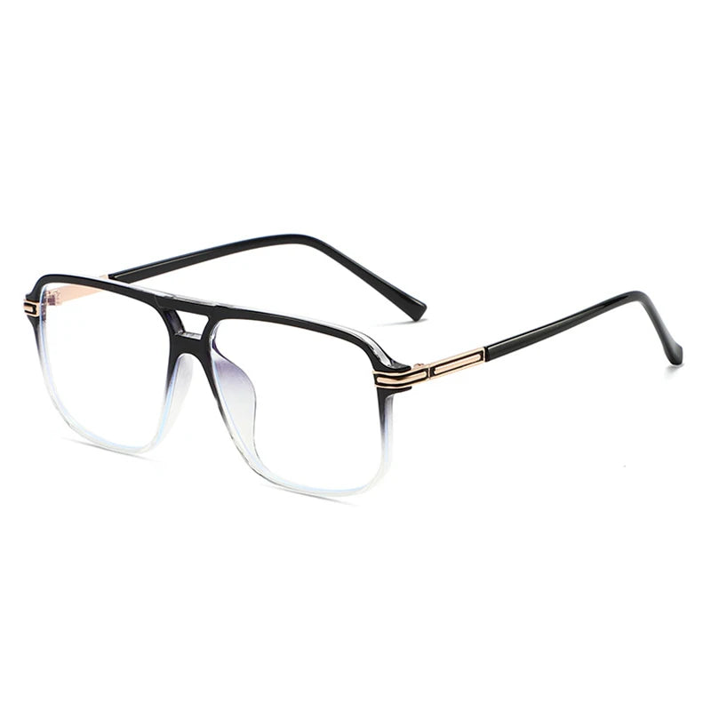 Blue Light Blocking Glasses - Frame for Men and Women - Optical Glasses Full Rim Aviator - Stylish Spectacles Pilot Frame