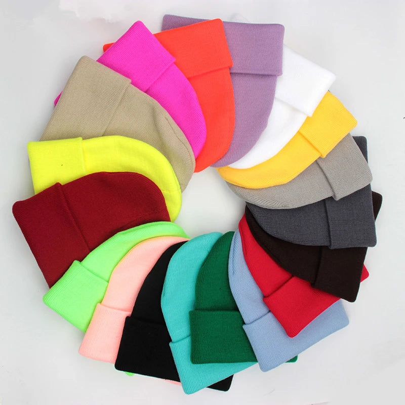 Solid Unisex Beanie - 21 Colors