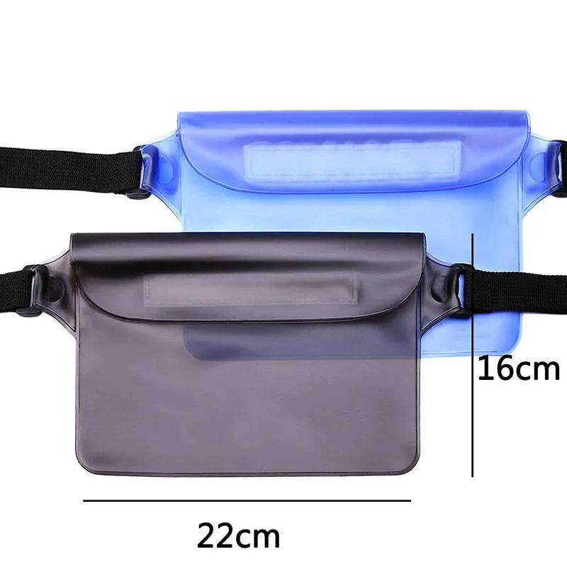 Waterproof Dry Bag Pouch for Phone with Adjustable Waist Strap