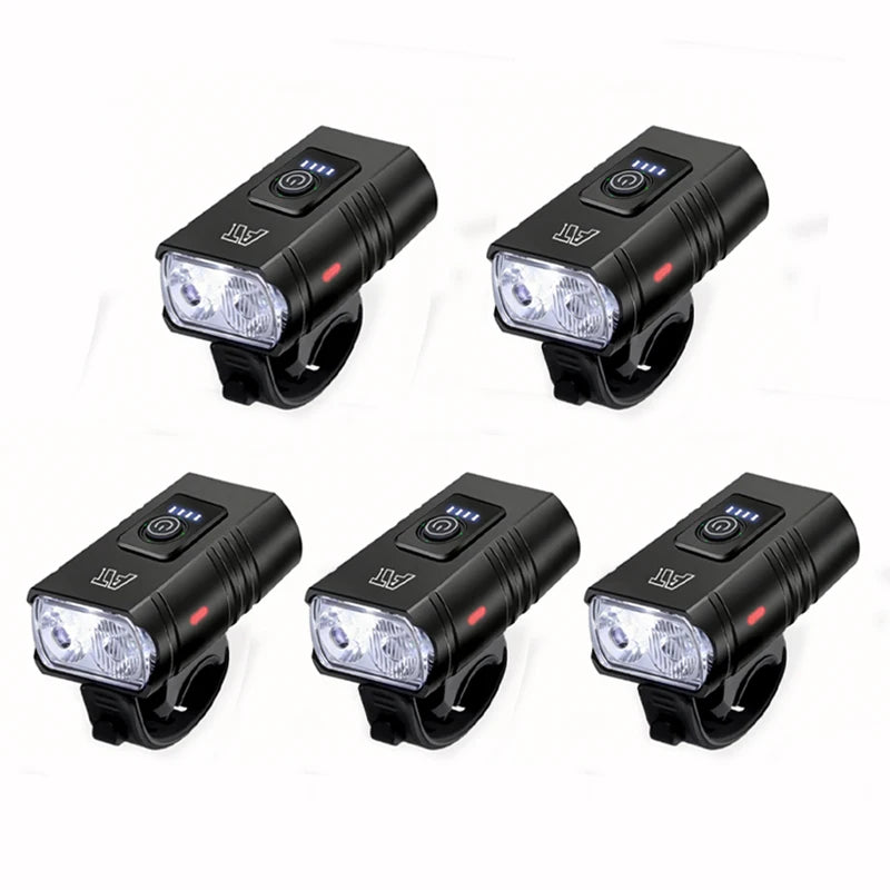 LED Bicycle Front Light Type-C Rechargeable Bicycle Headlight MTB Road Bike Headlamp Easy to Install Cycling Accessories