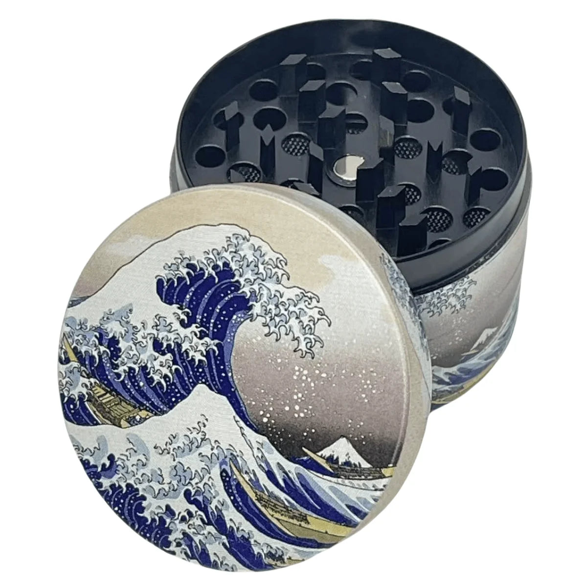 2/2.5 inch Wave Metal 4-Layer Herb Grinder
