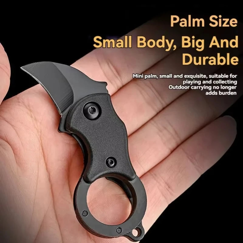 1pcs NEW Mini Keychain Pocket Knife Stainless Steel Camping Small Mini Portable Knife Peeler Fixed Blade Multi EDC Tool with Cha