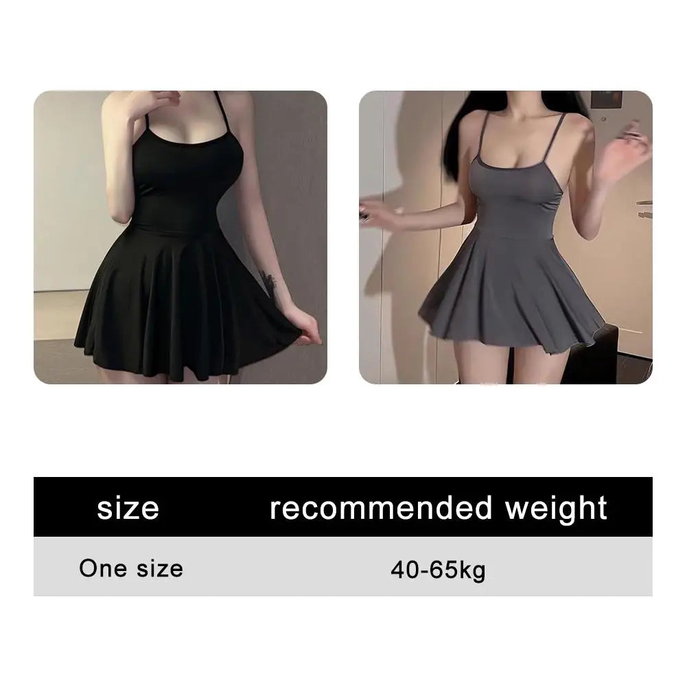 Pleated Micro Mini Dress - Bandage Smooth Uniform Slip Mini Dress - Allure Ruffled Backless Dress