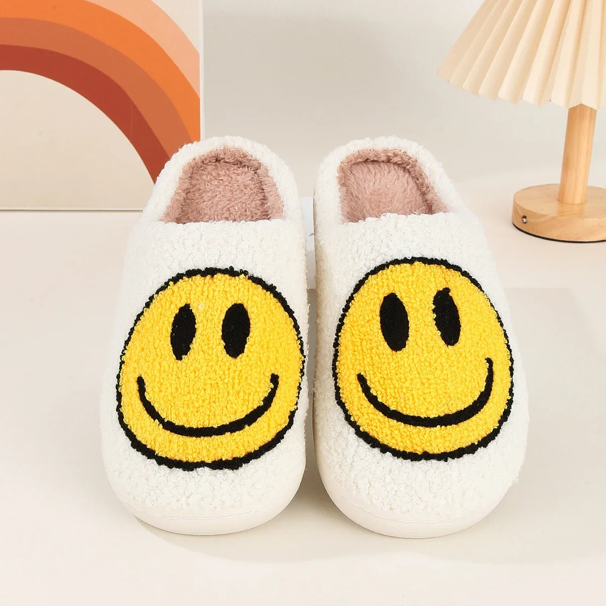 Smile Pop Winter Indoor Comfortable Plush Slippers