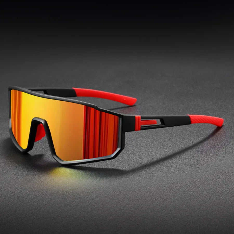 Men's Oversized Cycling Glasses - Bicycle Windproof Colorful Coating Sunglasses - Outdoor Sports - Motorcycle