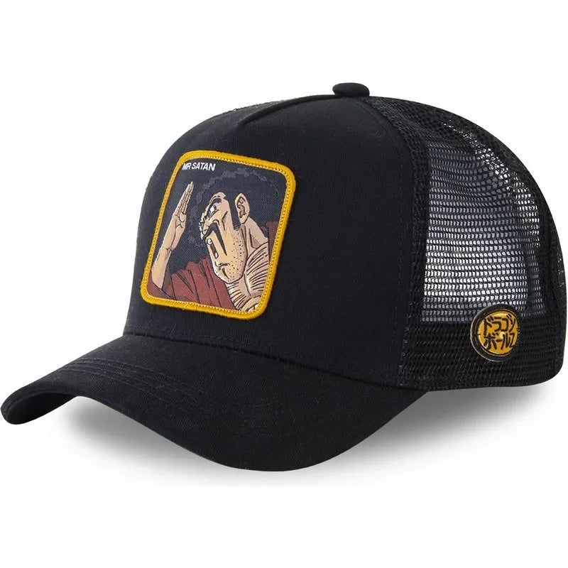Dragon Ball Buu Goku Cap - Travel - Peaked Cap - Embroidery - Hip-Hop Cap Style - Sun Visor Adjustable - Trucker Mesh Cap