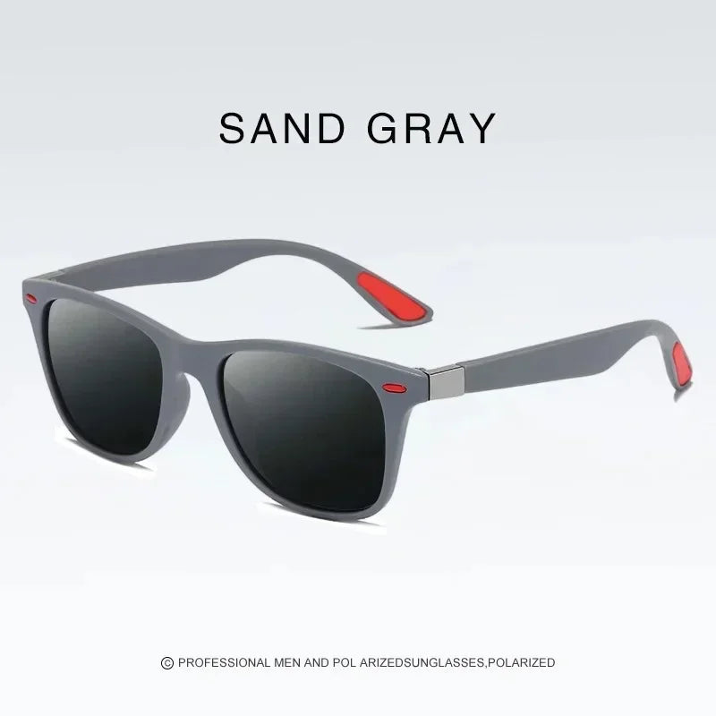 Fashion Vintage Square Polarized Sunglasses - Classic Driving, Fishing, Brand Designer Sun Glasses - Retro Shades - UV400 Eyewear