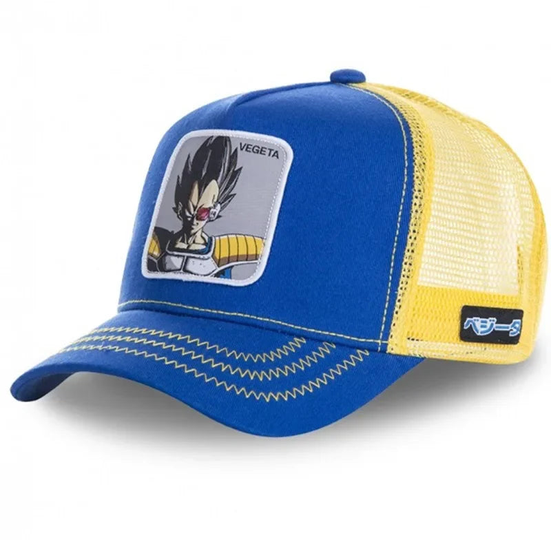 Dragon Ball Buu Goku Cap - Travel - Peaked Cap - Embroidery - Hip-Hop Cap Style - Sun Visor Adjustable - Trucker Mesh Cap