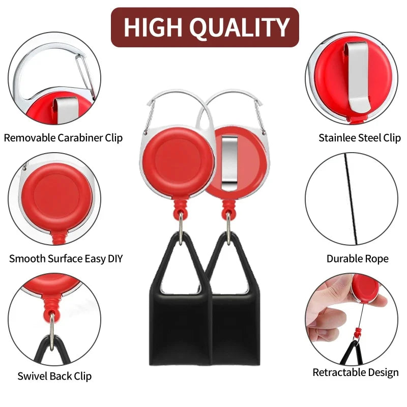 Lighter Leash Retractable Keychain With Clip Anti-Loss