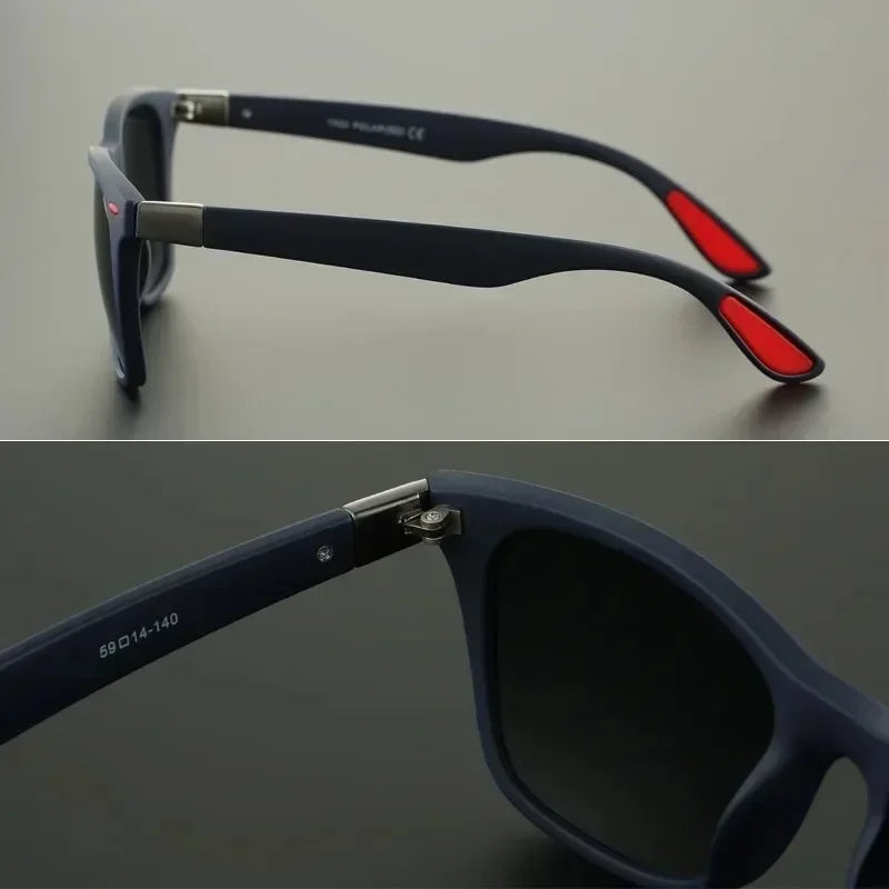 Fashion Vintage Square Polarized Sunglasses - Classic Driving, Fishing, Brand Designer Sun Glasses - Retro Shades - UV400 Eyewear