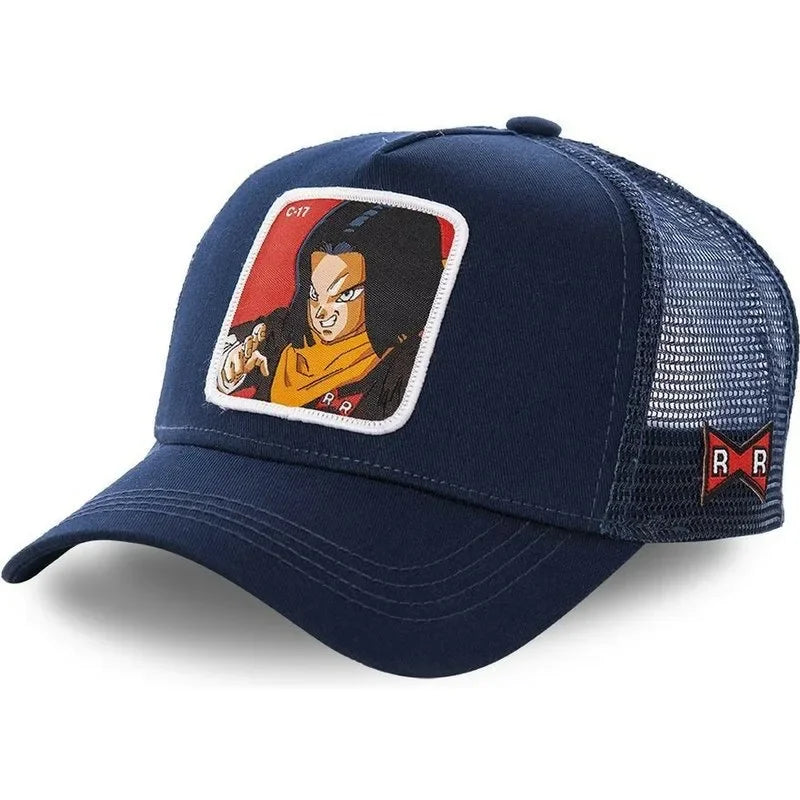 Dragon Ball Buu Goku Cap - Travel - Peaked Cap - Embroidery - Hip-Hop Cap Style - Sun Visor Adjustable - Trucker Mesh Cap