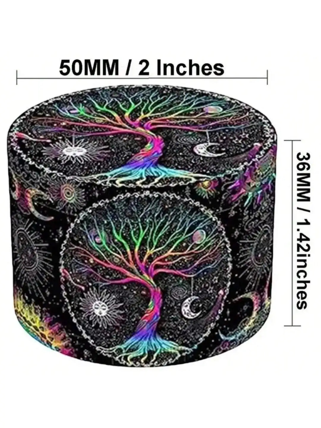 2/2.5 inch Boho Tree Metal 4-Layer Herb Grinder