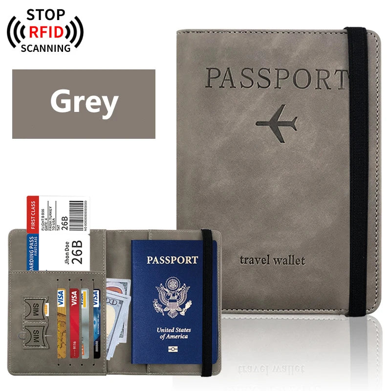 Passport Holder for Travel Essentials - Passport Wallet Cover Case for Travel Accessories - Passport Book Holder