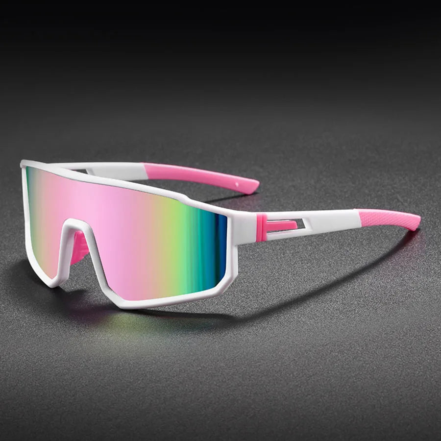 Men's Oversized Cycling Glasses - Bicycle Windproof Colorful Coating Sunglasses - Outdoor Sports - Motorcycle