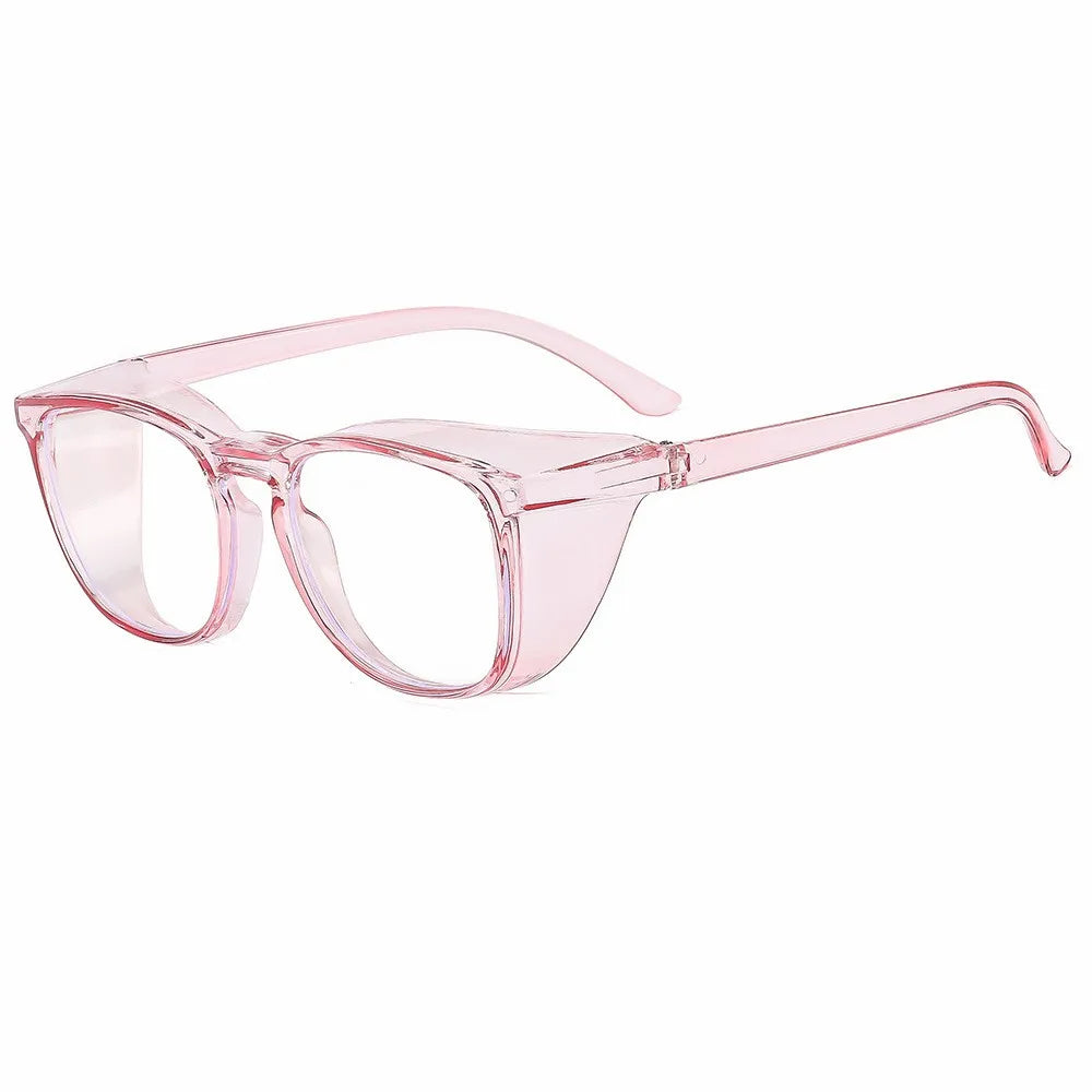 Clear Safety Glasses for Women and Men - Square, Anti Fog, Blue Light Blocking Glasses - Scratch Resistant Work Glass For Unisex &amp; Nurse