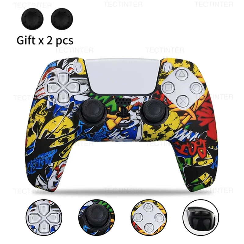 Protective Anti-slip Silicone Cover Skin for Playstation 5 Controller