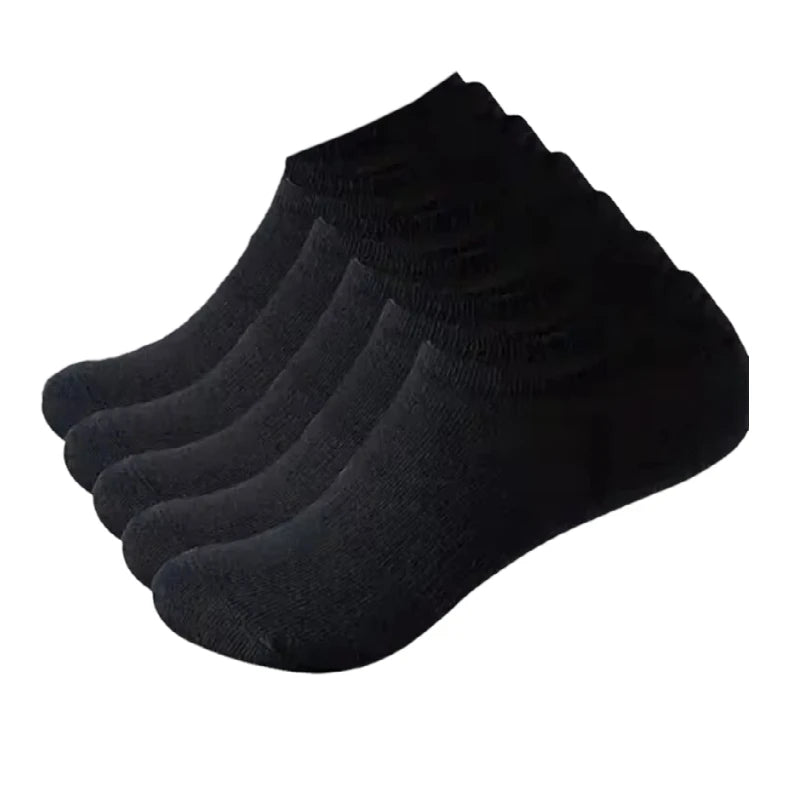 14 - 10 - 5 - 4 - 3 pairs - Men's Crew, Quarter Crew, and Ankle Socks Cotton Socks for All Seasons - Solid Color and Versatile