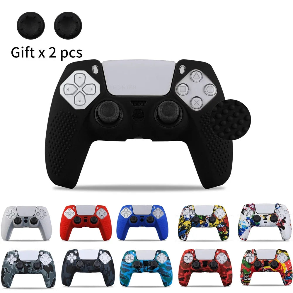 Protective Anti-slip Silicone Cover Skin for Playstation 5 Controller
