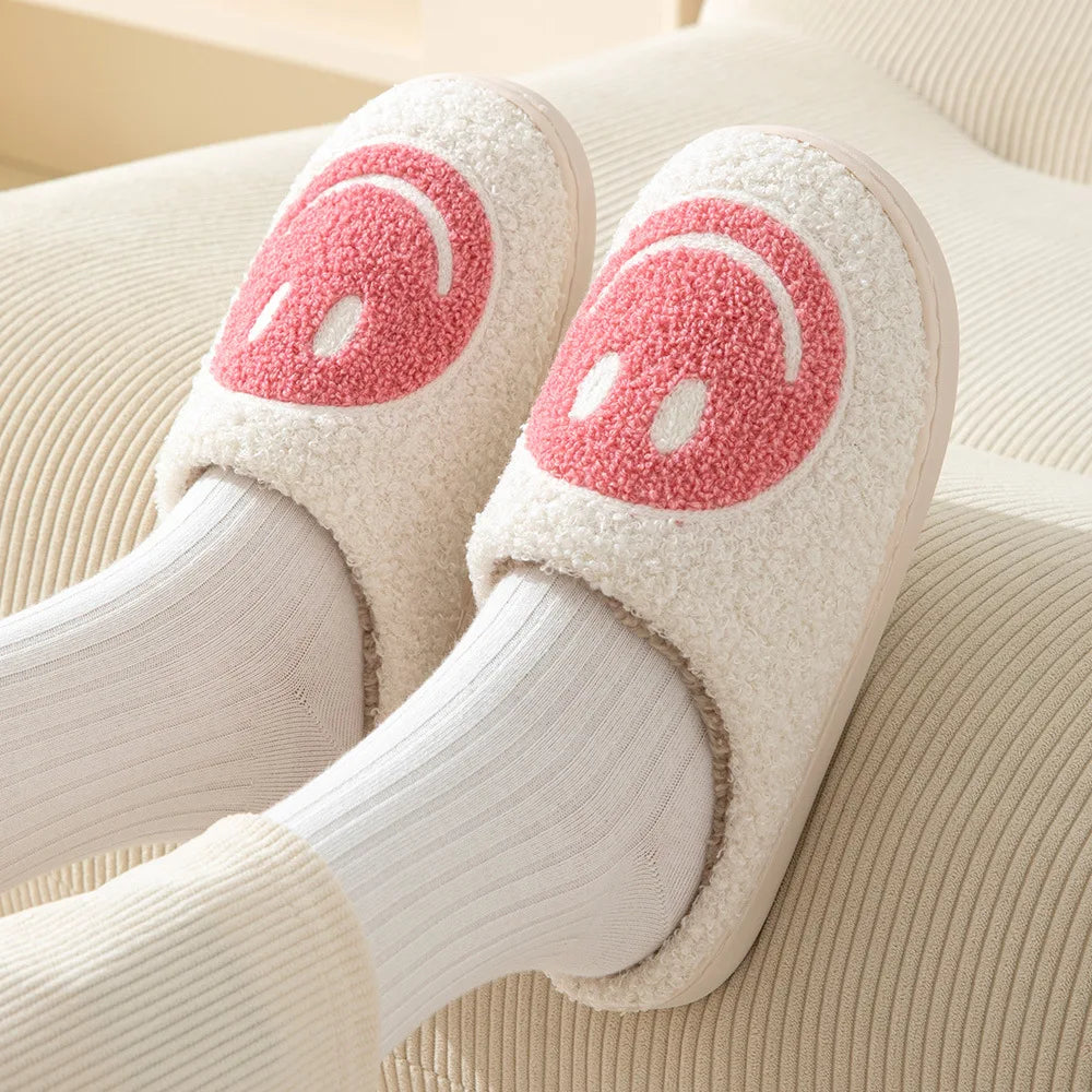 Smile Pop Winter Indoor Comfortable Plush Slippers