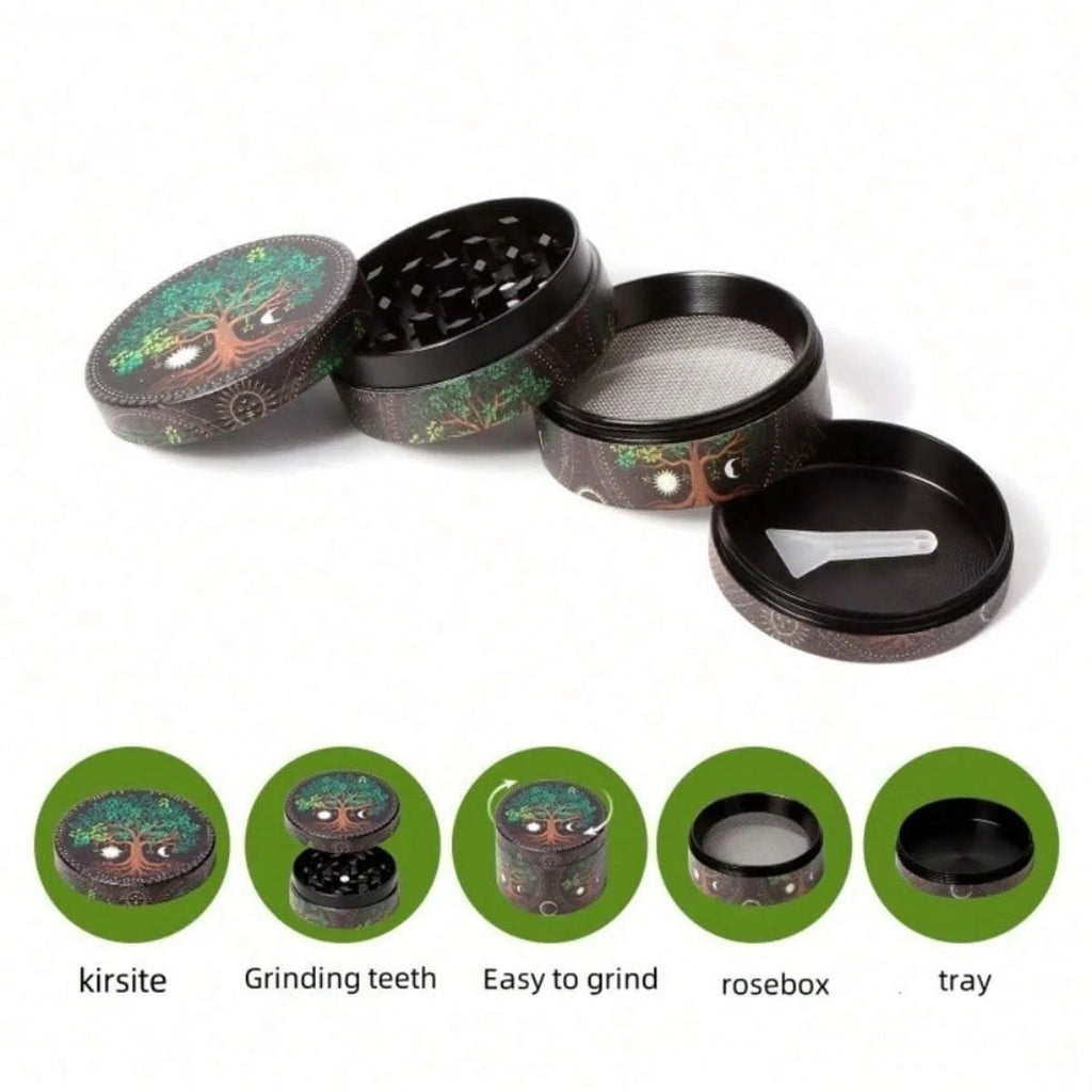 2/2.5 inch Wave Metal 4-Layer Herb Grinder