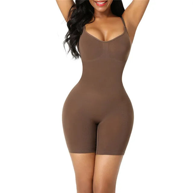 Women Colombianas Corset Slimming Butt Lifter Full Body Shaper Seamless Bodysuit Compression Open Crotch Push Up Shapewear