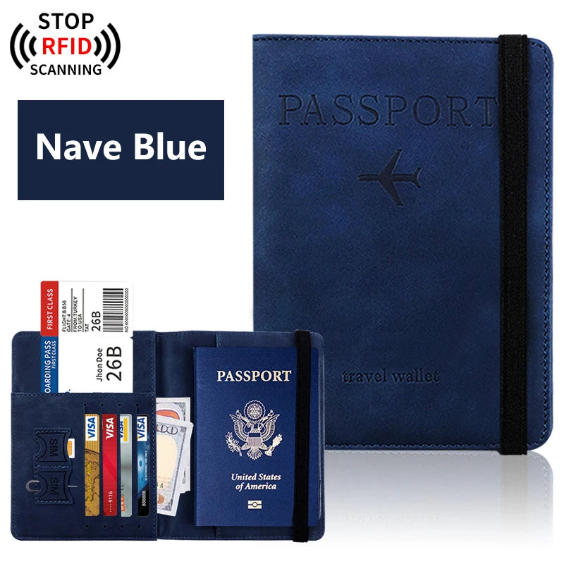 Passport Holder for Travel Essentials - Passport Wallet Cover Case for Travel Accessories - Passport Book Holder