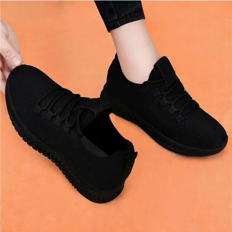 Women's Breathable Non-slip Platform Casual Shoes - Korean Running Shoes