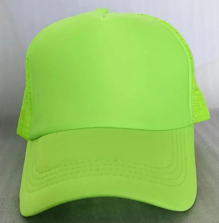 Customize Trucker Cap Unisex - Heat Transfer Logo - Mesh Caps - Summer Adjustable Foam Trucker Hat