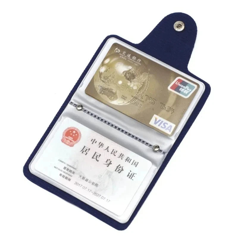 Anti-theft ID Credit Card Holder - Business Card Holder - 24 Cards - Slim PU Leather - Pocket Case - Coin Purse Wallet