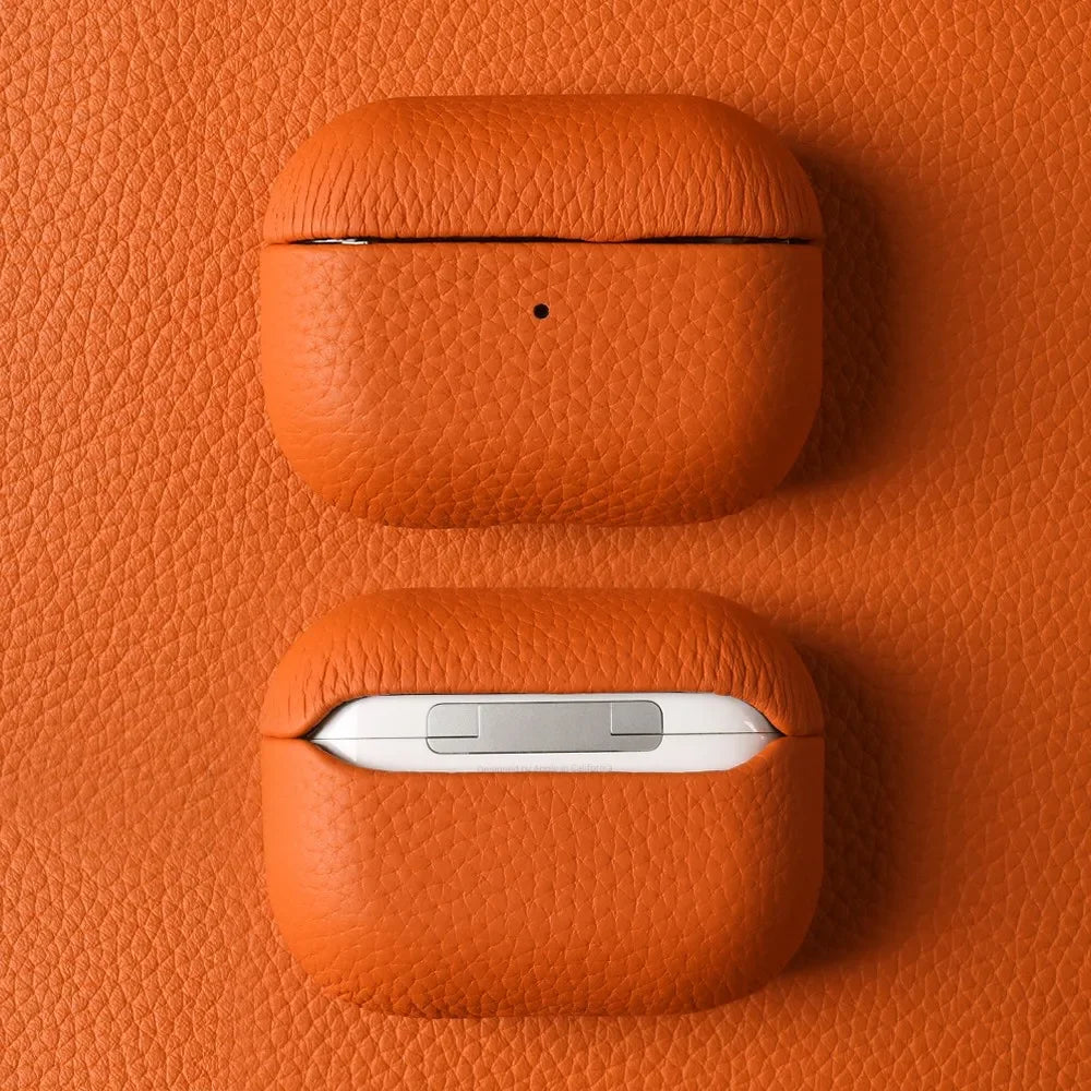 Genuine Leather Case For Airpods 4, 3, 2, 1 Pro - Luxury Handmade Wireless Bluetooth Earphone Box Protective Shell