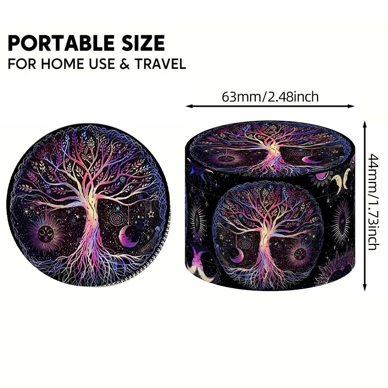 Mini Metal Herb Grinders - 4 Layers 63 mm - Zinc Alloy Tobacco Dry Herbal Grass Grinder